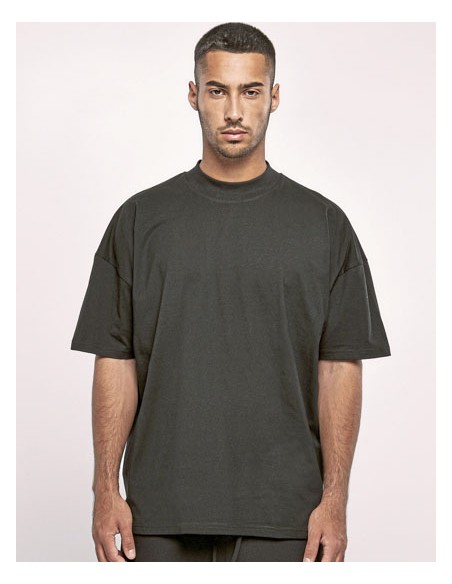 BUI-BY230-Mens Oversized Mock Neck Tee 2